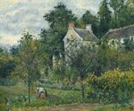 Camille Pissarro - La Maison Rondest et son jardin à l’Hermitage, Pontoise (PD 555).jpg
