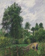 Camille Pissarro - Paysage avec peupliers, temps gris, Eragny (PD 1285).jpg