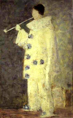 Georges Seurat - Pierrot with a White Pipe PC 100.jpg