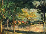 La Route - Le Mur d'enceinte, par Paul Cézanne, Yorck.jpg