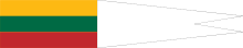 Lithuanian Navy Group Commander's pennant.svg