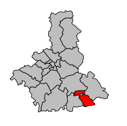 Кантон на карте департамента Об