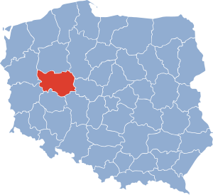 Познанское воеводство на карте