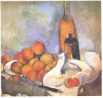 Cezanne - Stilleben mit Flaschen und Apfel.jpg