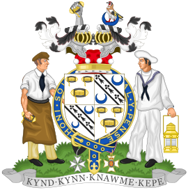 Coat of Arms of Charles Geoffrey Nicholas, Baron Shuttleworth.svg