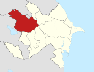 Ганджинский округ на карте