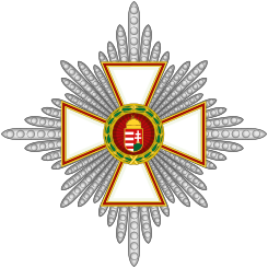HUN Order Of Merit Commander's Star Military Division.svg