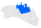 Localització des Mercadal respecte de Menorca.svg