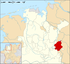 Графство Шаумбург на карте
