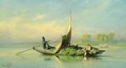 Fyodor Vasilyev Peasant family in a boat 10997.jpg