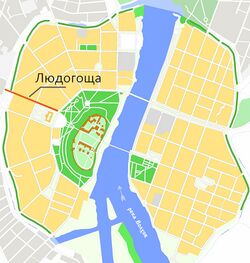 На карте города