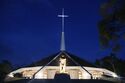 Munyonyo Martyrs Shrine at night.jpg