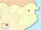 Расположение муниципалитета на карте провинции