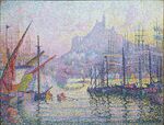 Paul Signac - Notre-Dame-de-la-Garde (La Bonne Mere) (1905-06, Marseilles, Metropolitan Museum of Art New York Collection).jpg