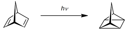 Synthesis of quadricyclane from norbornadiene.png