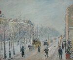 Camille Pissarro - Les boulevards extérieurs, effet de neige - Musée Marmottan-Monet.jpg