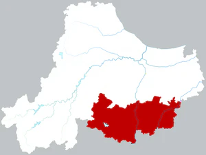 Дэцин на карте