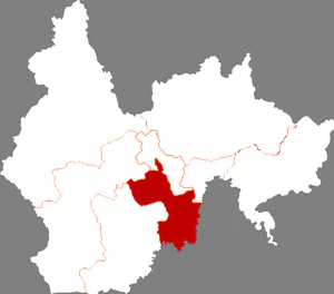 Лунцзин на карте