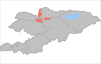 Панфиловский район на карте