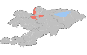 Панфиловский район на карте