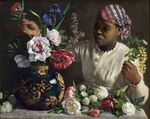 Bazille, Négresse aux pivoines.JPG