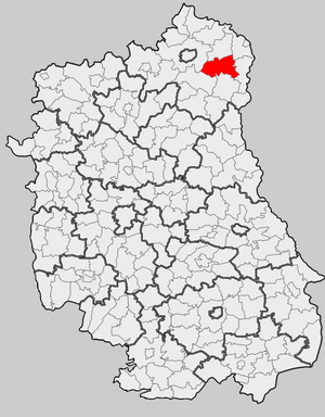 Гмина Пищац на карте