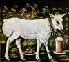 Niko Pirosmani. ''God's Lamb''. Oil on oil-cloth, 55x61 cm. The State Museum of Fine Arts of Georgia, Tbilisi.jpg