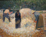 'The Stone Breakers, Le Raincy' by Georges Seurat, Norton Simon Museum.JPG