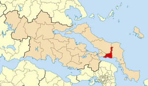 Эретрия на карте