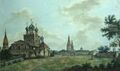 Коломенское в 1800 году. На переднем плане церковь Казанской Божией Матери