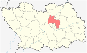 Бессоновский район на карте