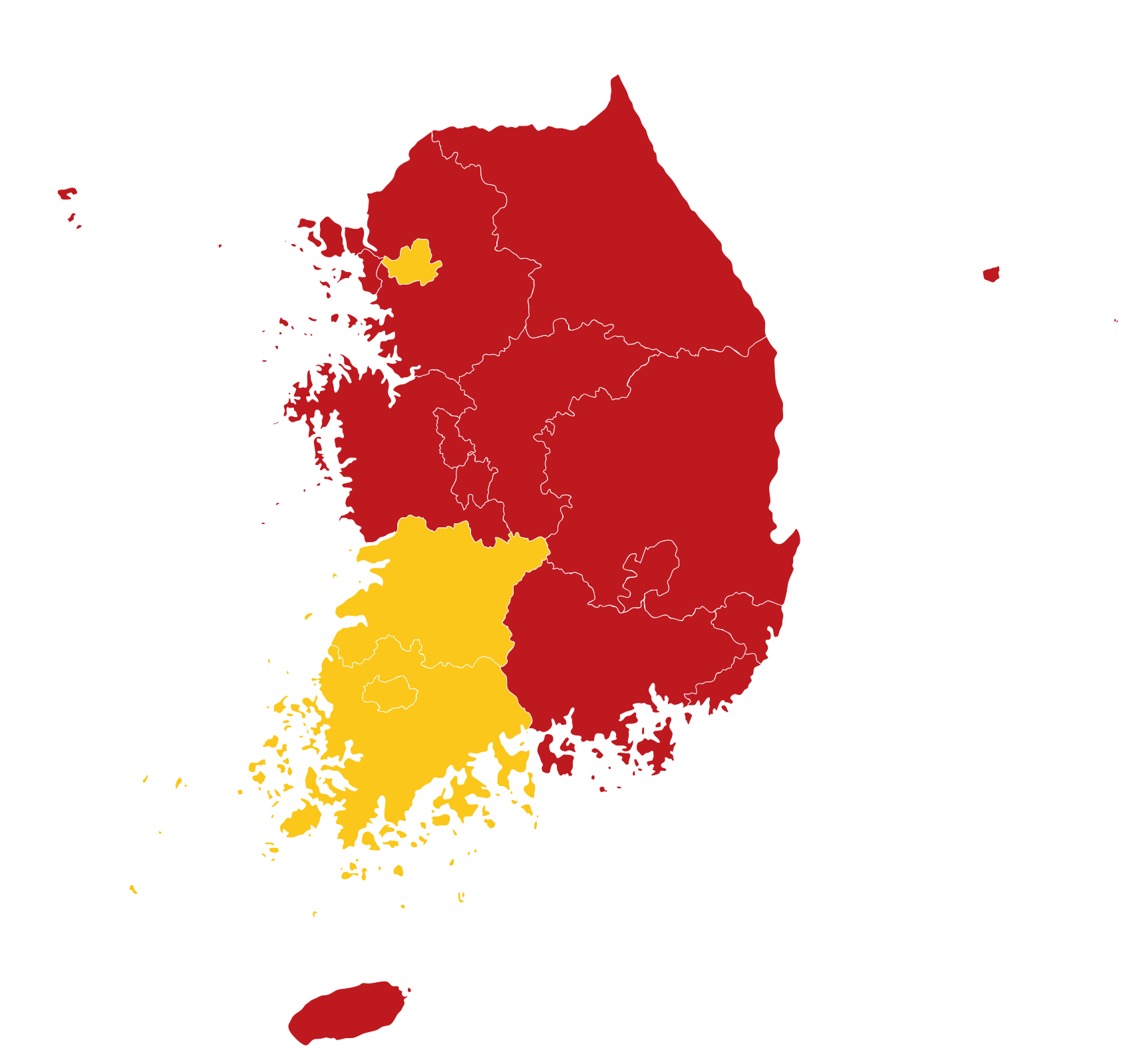 South Korean presidential election 2012.svg