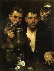 Charles W. Hawthorne - Bums Drinking (1903).jpg