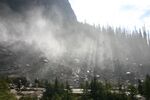 Crepuscular Rays Beam through the Mist Blown from Takkakaw Falls.jpg