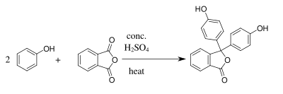 Phenolphthalein Synthesis.svg