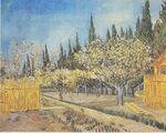 Van Gogh - Blühender Obstgarten, von Zypressen umgeben.jpeg