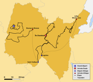 Carte Parcours Tour de l'Ain 2024.svg