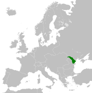 Карта Молдавской Демократической Республики.