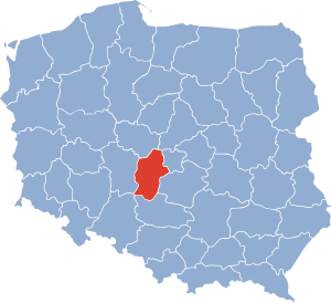 Остроленкское воеводство на карте