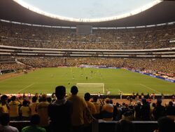 Soccer game at the Azteca Stadium.JPG