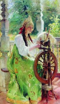 Маковский За прялкой 1890-е.jpg