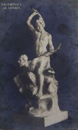 1914 postkaart amandus adamson kalewipoeg ja sarwik.jpg