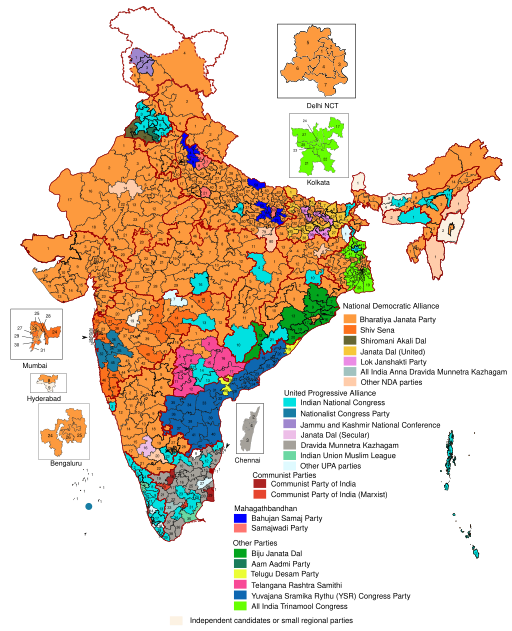 Indian General Election 2019.svg