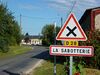 La Sabotterie (Ardennes) city limit sign.JPG