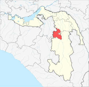 Город Майкоп адыг.&nbsp;Мыекъуапэ къалэ округ на карте