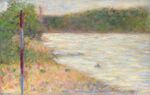 Georges Seurat - A river bank PC 78.jpg
