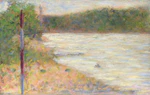 Georges Seurat - A river bank PC 78.jpg