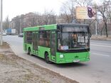 Пригородный автобус маршрута 1592 на ул. Полтавский Шлях в Харькове