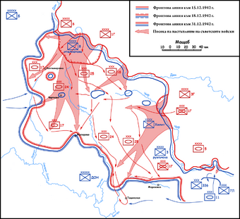 Карта Среднедонской наступательной операции