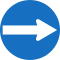 Vorgeschriebene Fahrtrichtung&nbsp;— hier rechts